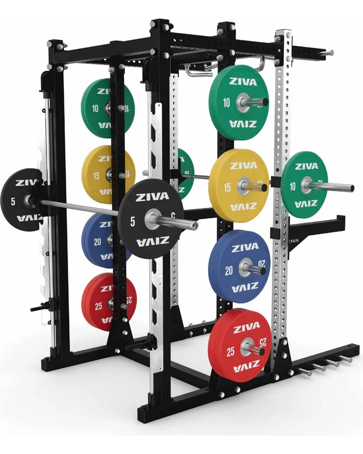 Hệ thống power rack và tạ tự do cho tập luyện sức mạnh