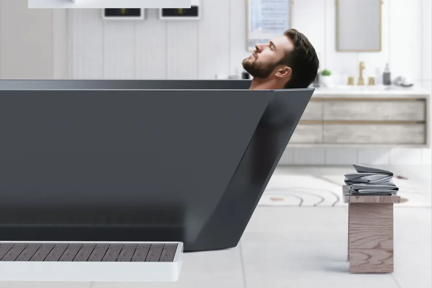Khu hồi phục với bồn ngâm lạnh